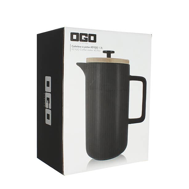 Black Matte Porcelain French Press 1.3L