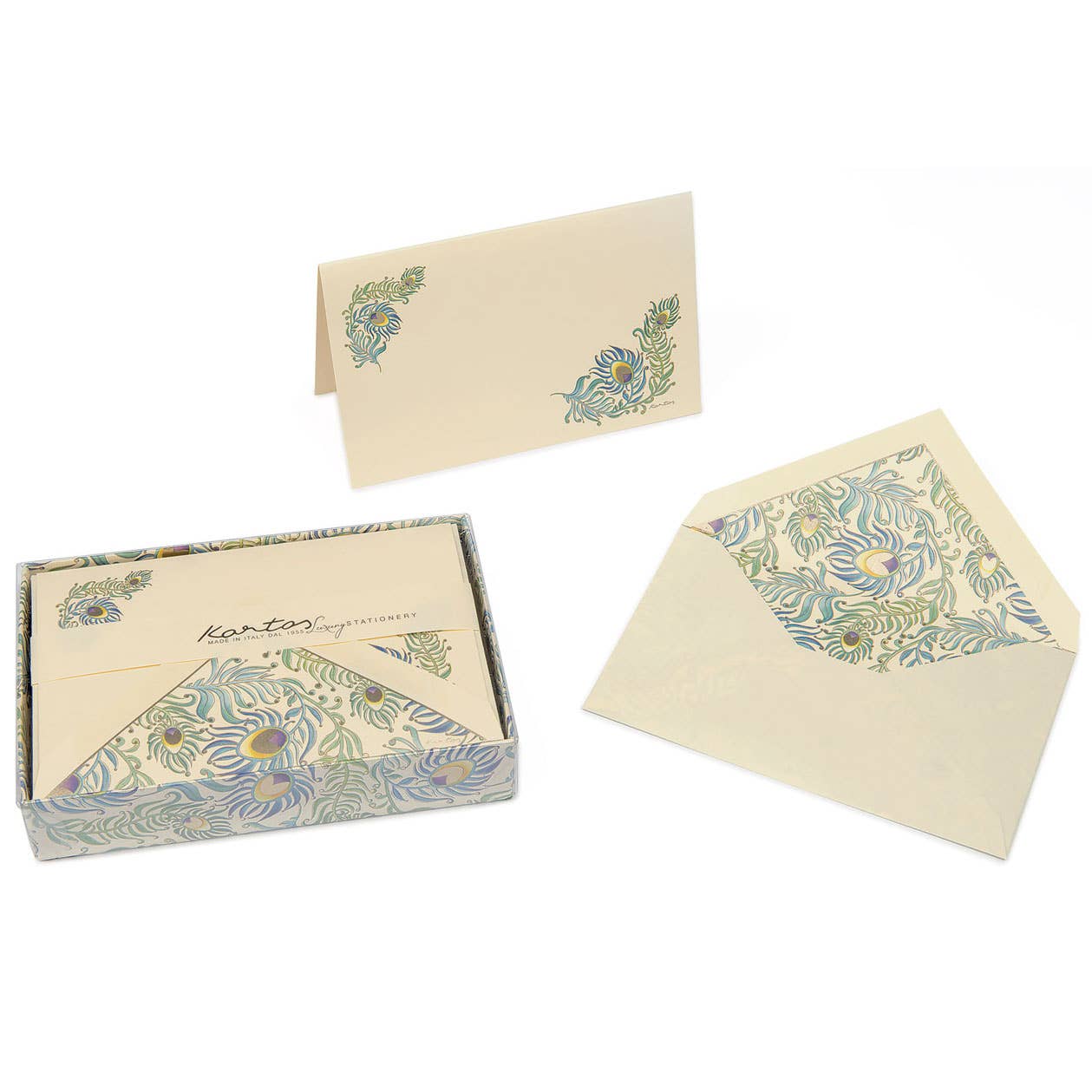 Peacock Card & Envelope Box