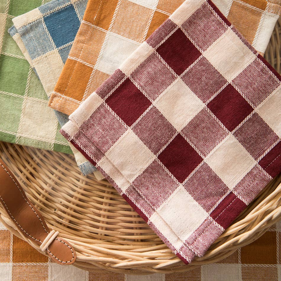 Woven Cocktail Napkin Set: Ocean Blue