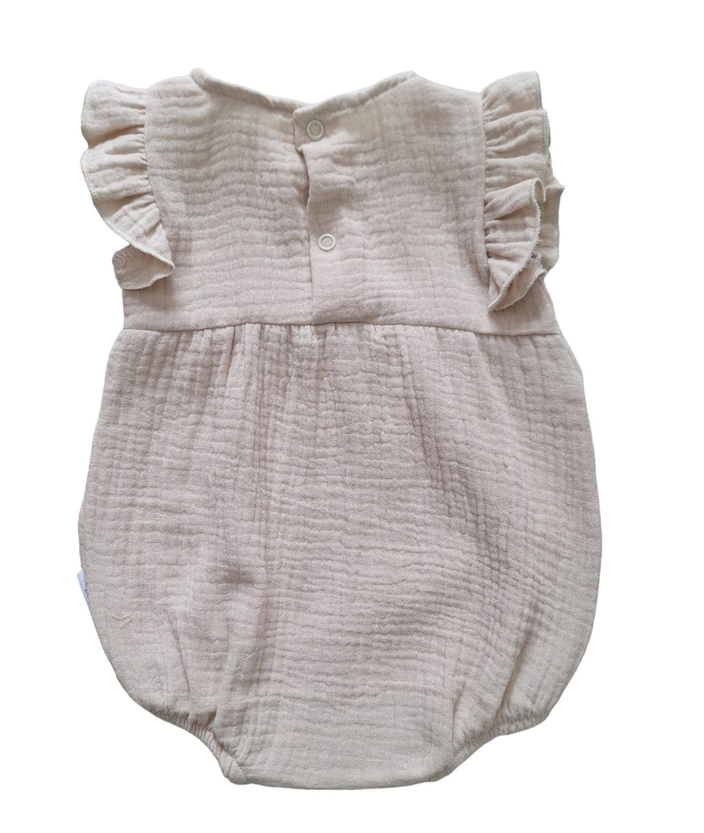 Organic Cotton Onesie: Beige