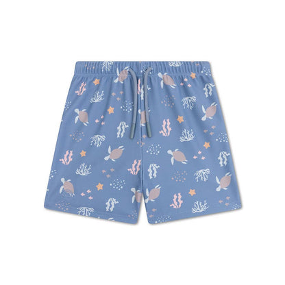 Turtle Coral Swim Trunks