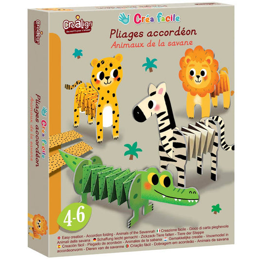 'Savannah Animals' Accordion Kit
