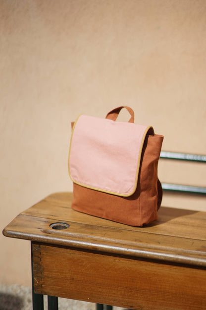 Children's Backpack - Pink/Ocre