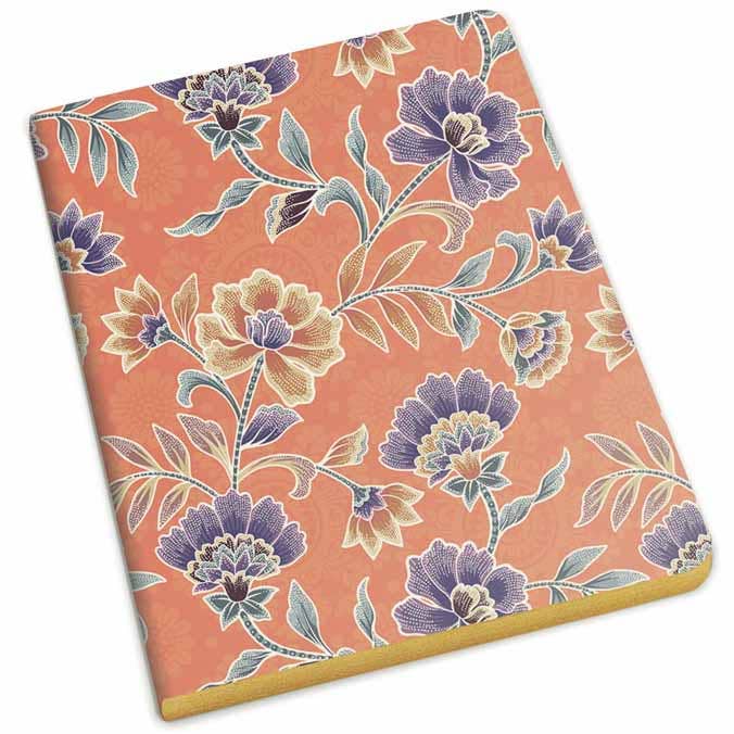 Flower Batik A5 Lined Notebook