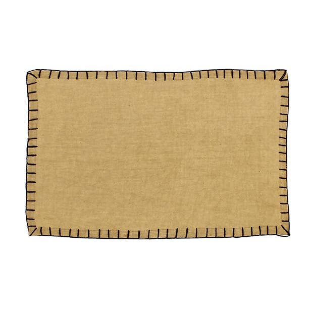 Set of 4 Beige Linen Placemats