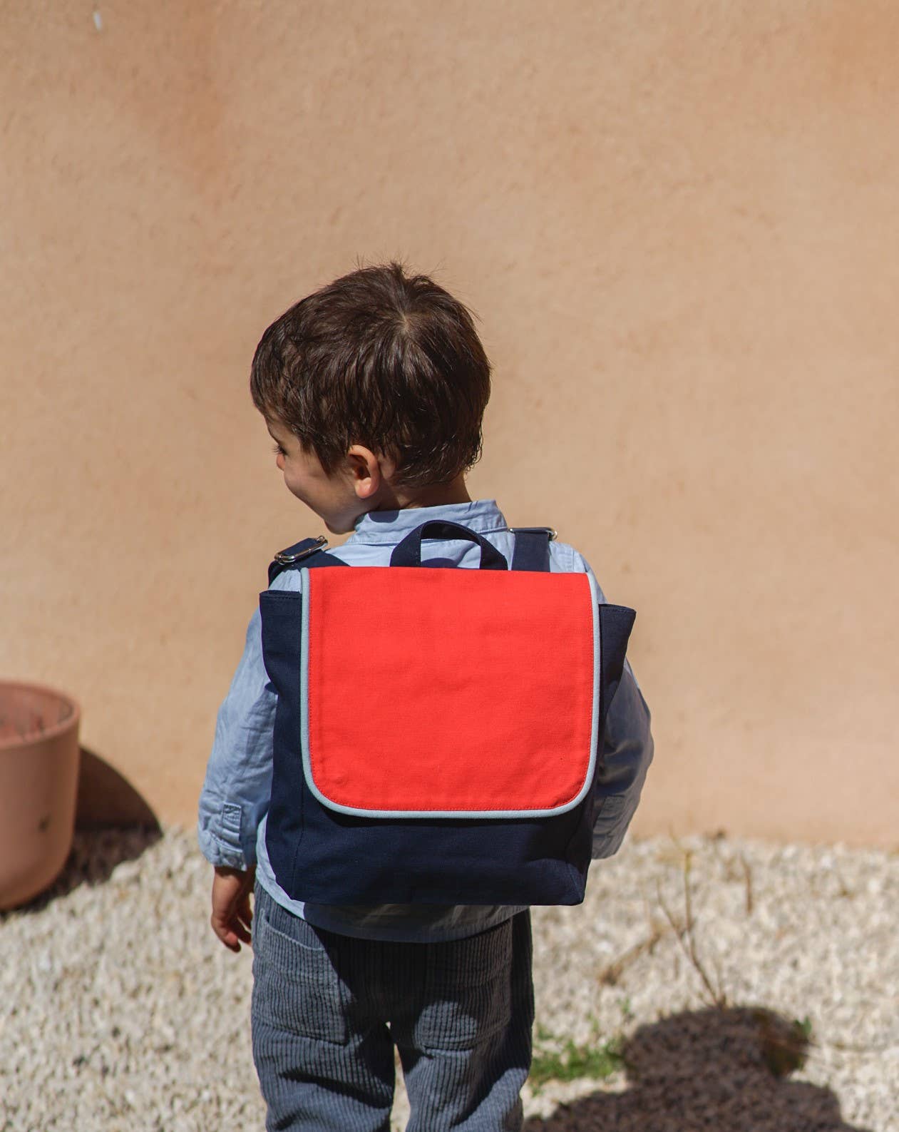 Children's Backpack - Red/Navy