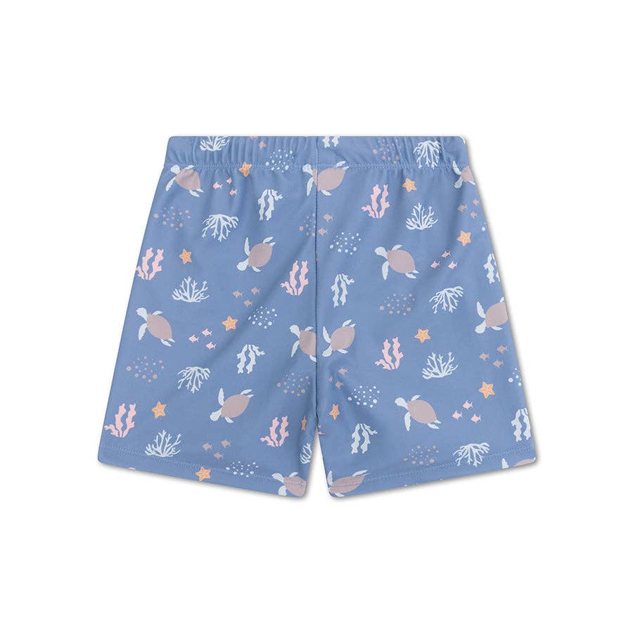 Turtle Coral Swim Trunks