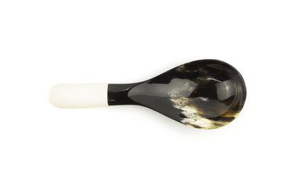 Black Horn Rice Spoon With Bone Handle