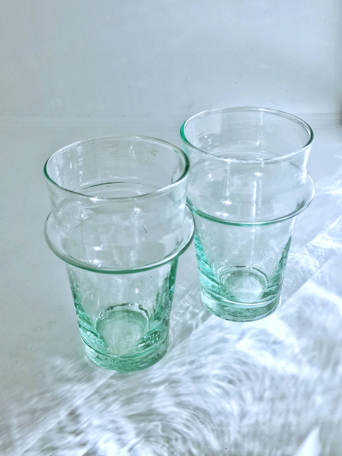 Transparent Moroccan Beldi glass