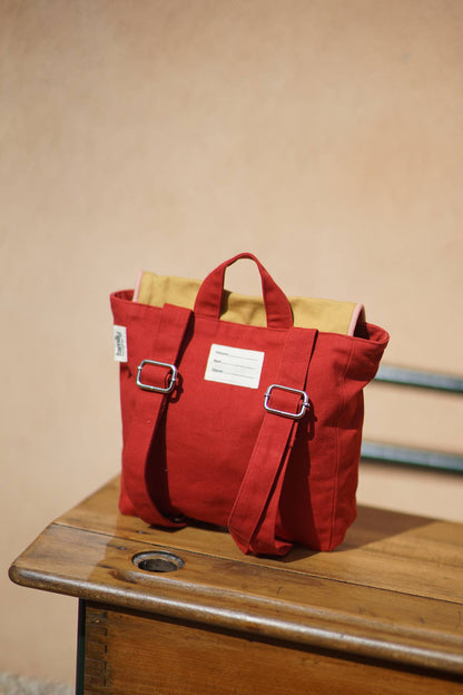 Children's Backpack - Yellow/Brick