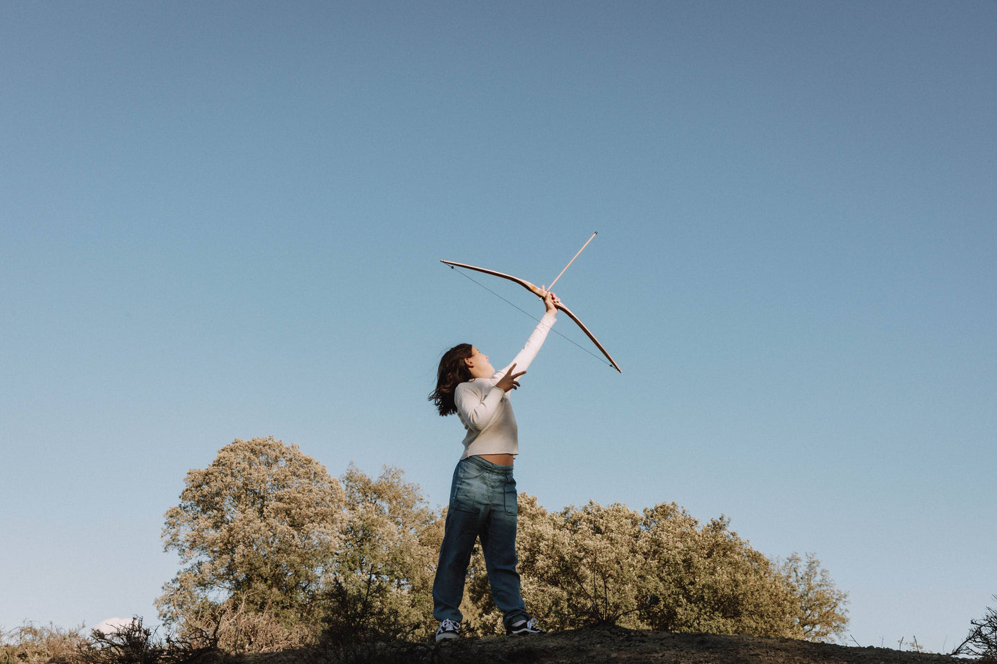 Wooden Bow and Arrows