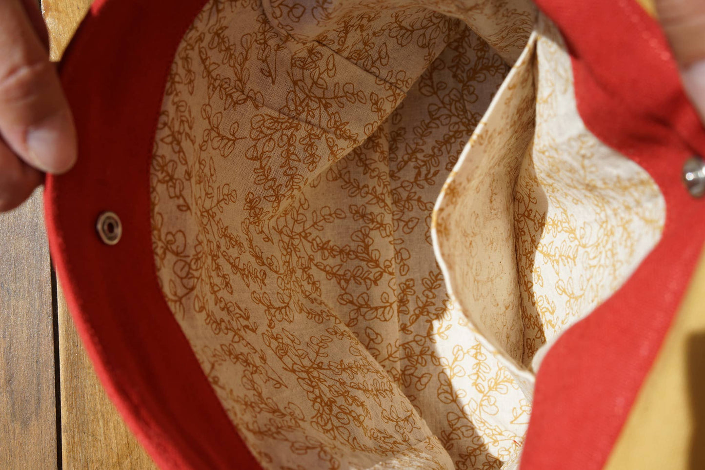 Children's Backpack - Yellow/Brick