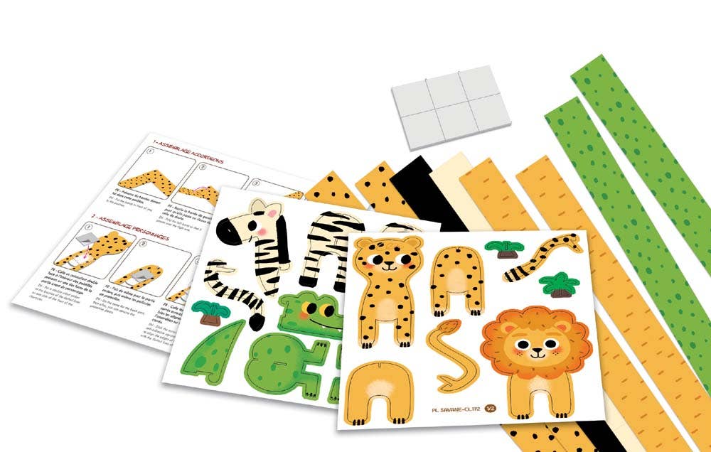 'Savannah Animals' Accordion Kit