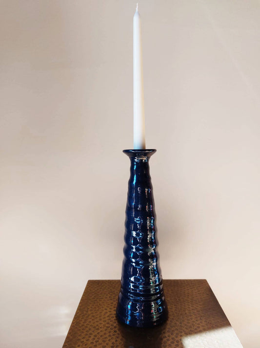 Large Ceramic Candle - Blue