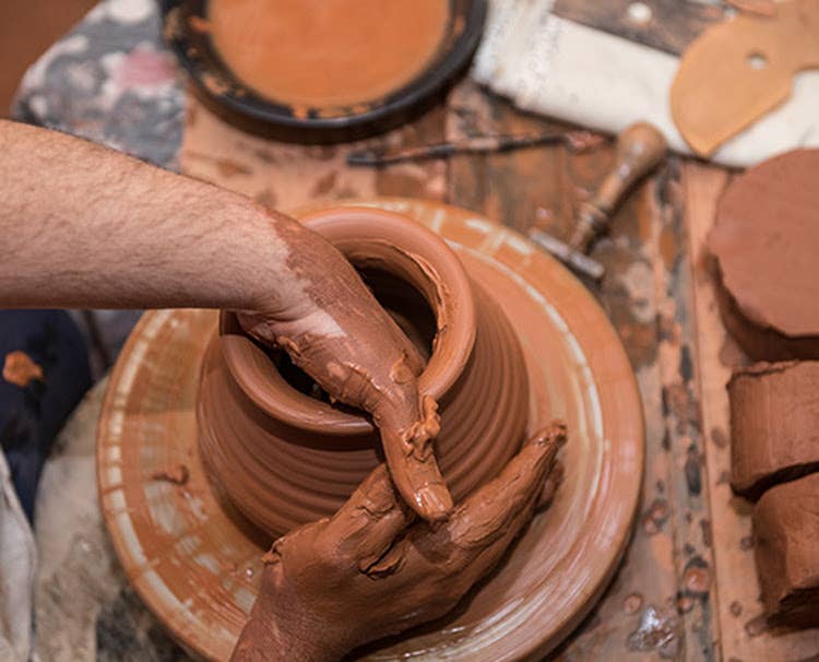 Large Ceramic Candle - Green