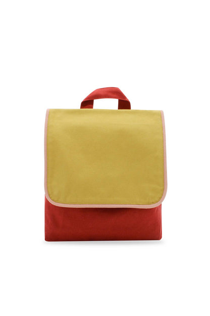 Children's Backpack - Yellow/Brick