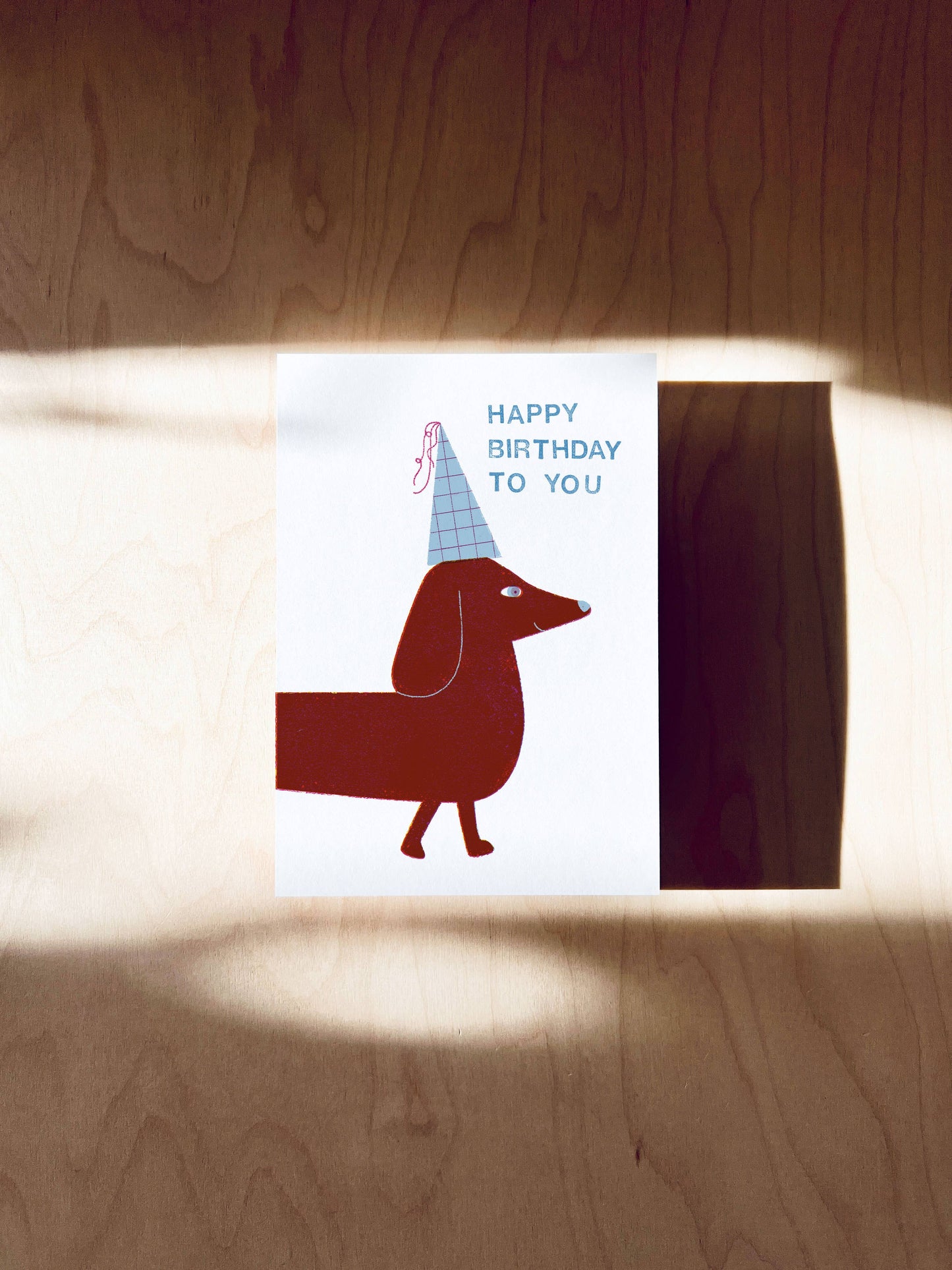 Birthday Daschund Postcard