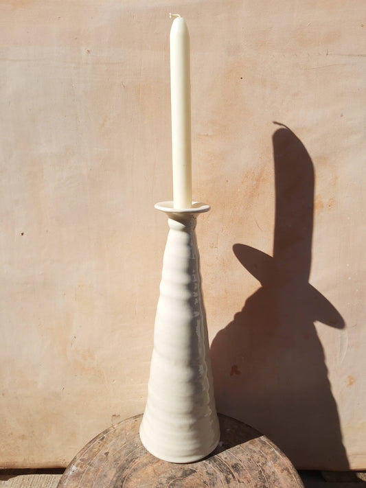 Large Ceramic Candle - White