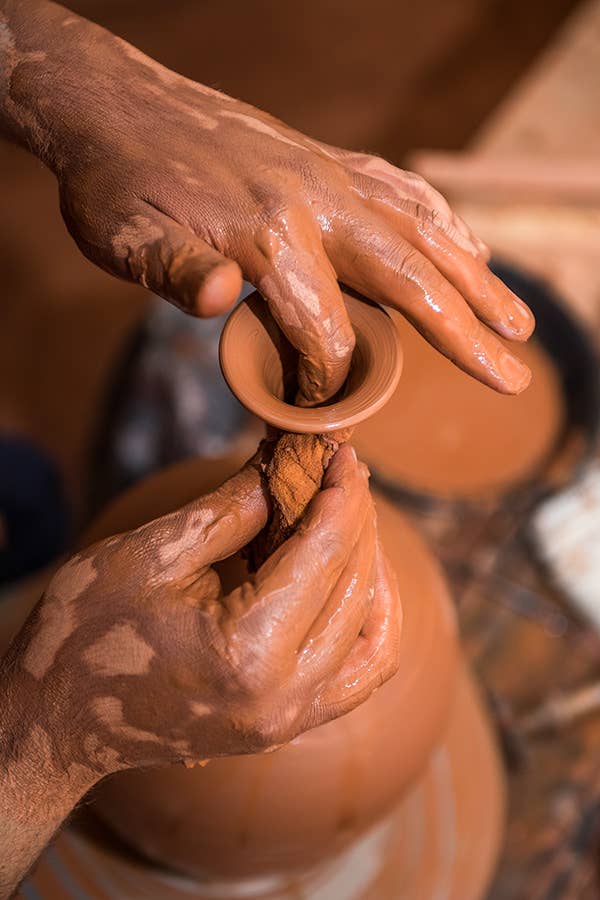 Large Ceramic Candle - Green