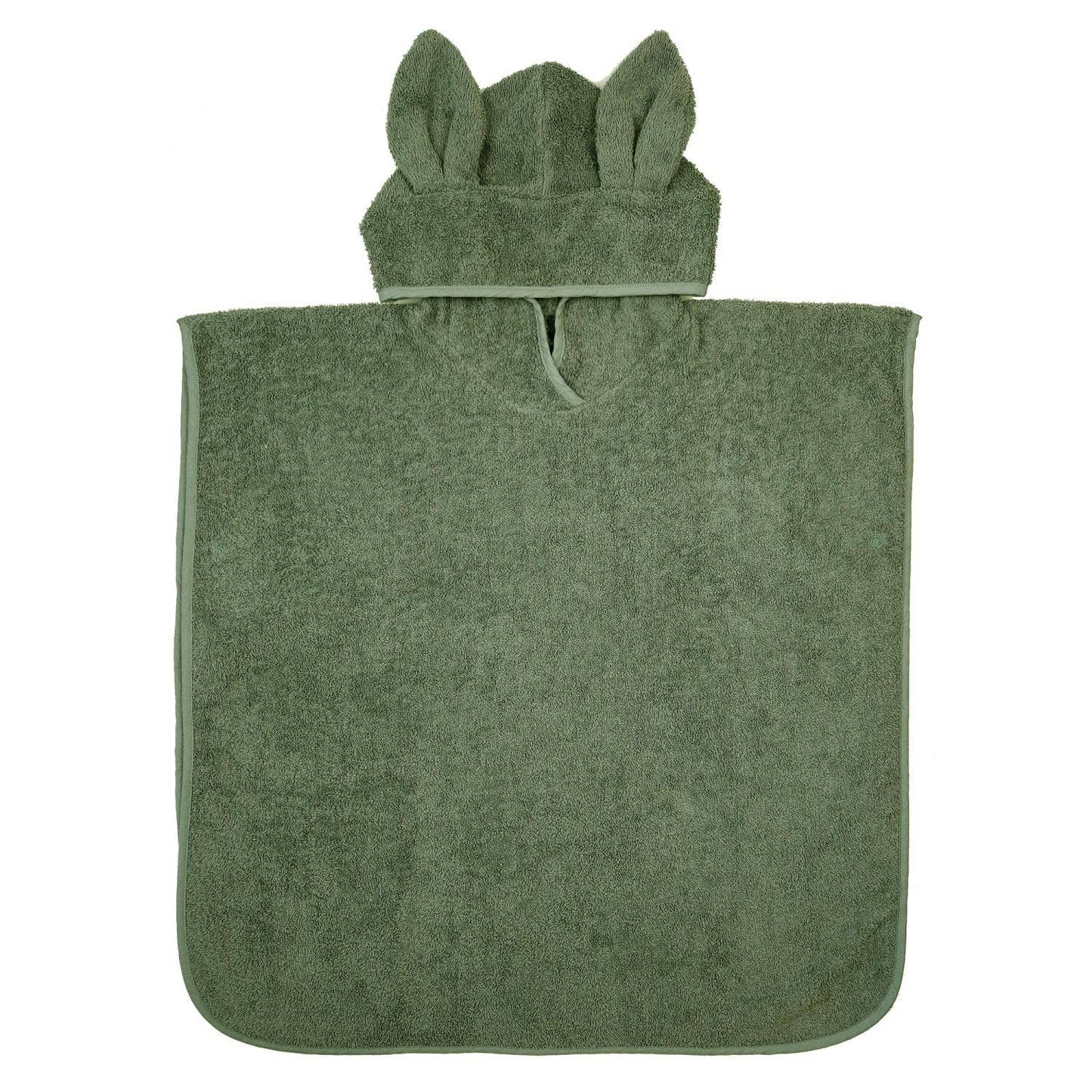 Rabbit Bath Poncho: Green