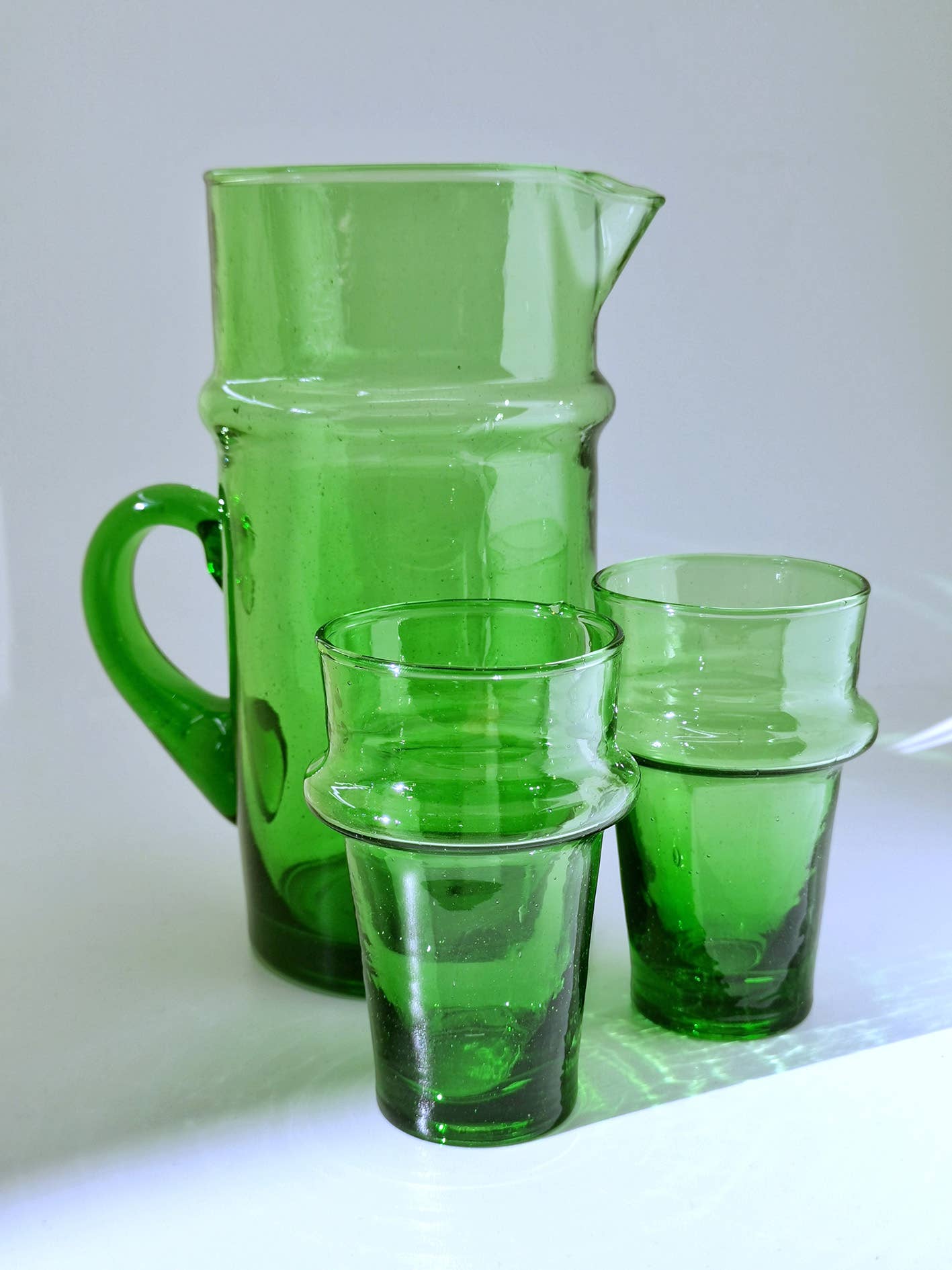 Moroccan Green Beldi Glass