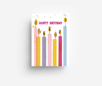 Birthday Candles Postcard