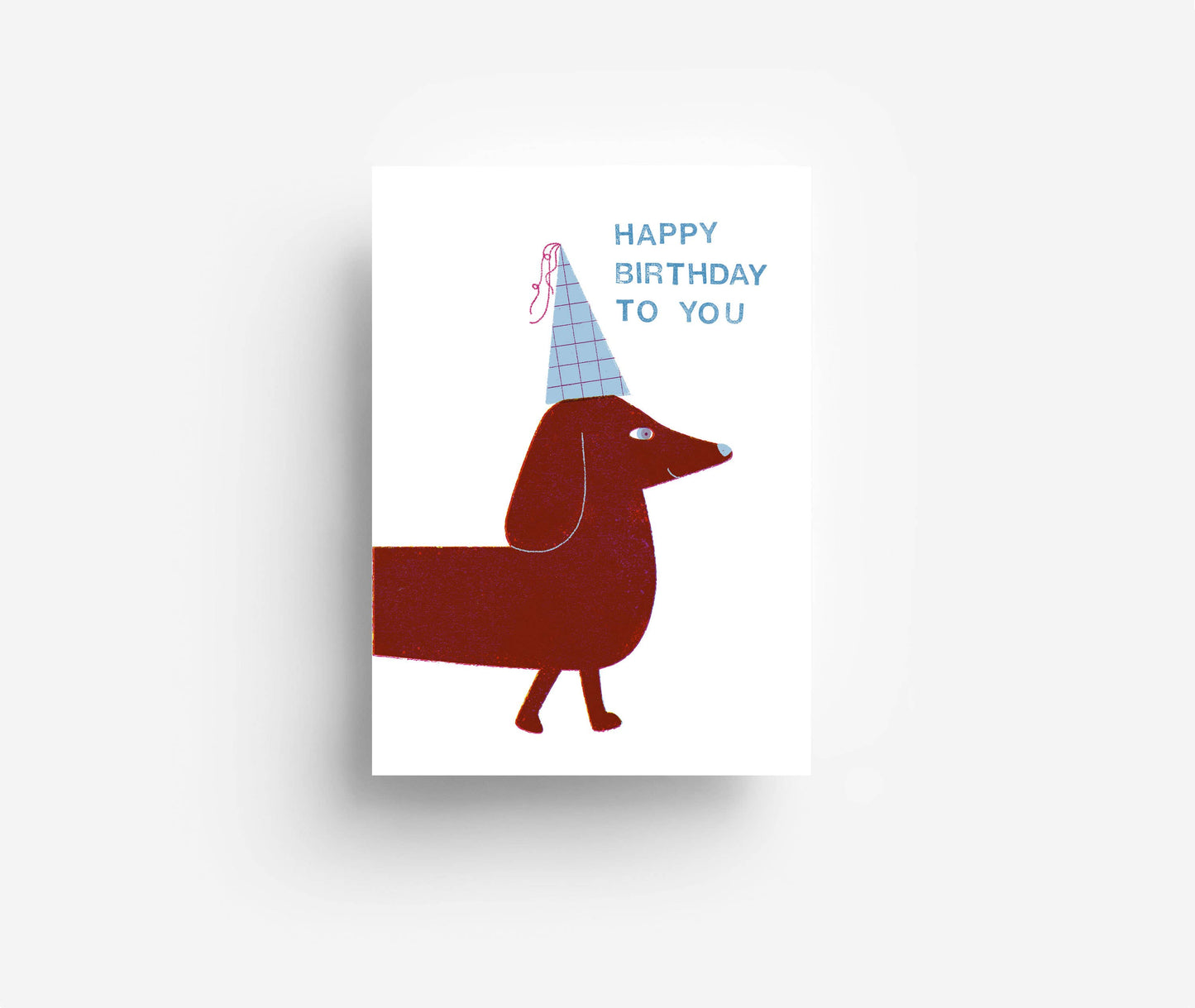 Birthday Daschund Postcard