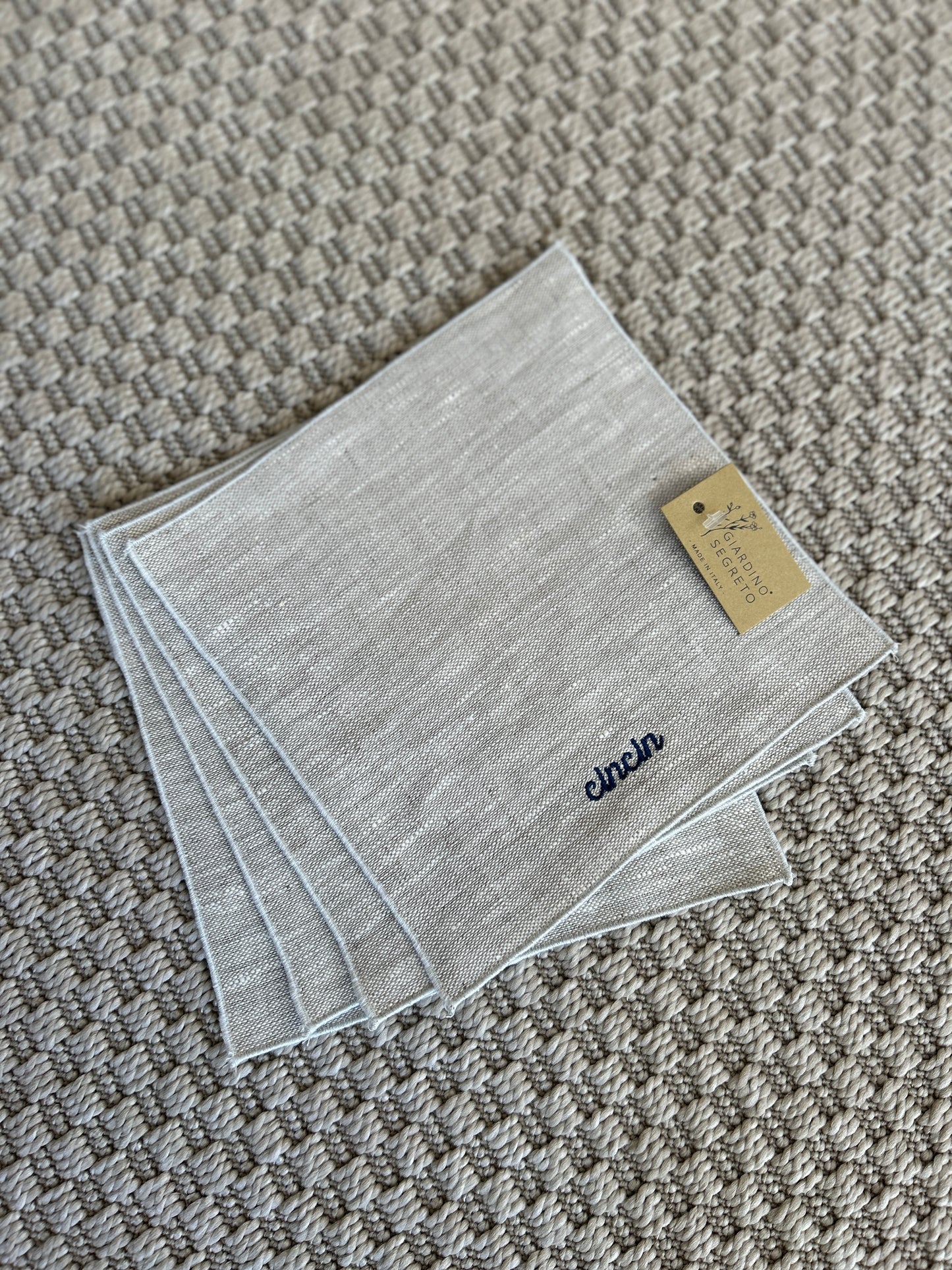 Linen 'Cincin' Cocktail Napkin (Set of 4)