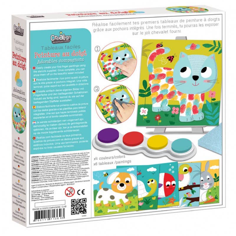 'Adorable Companions' Finger Painting Kit