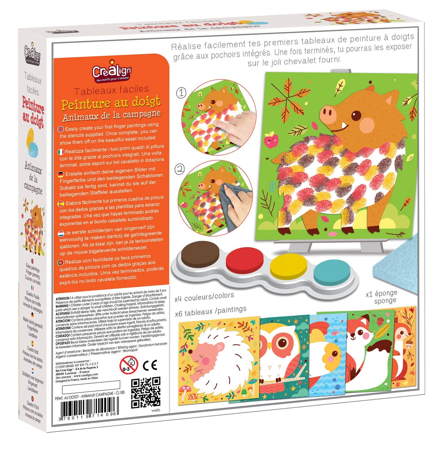 'Animals in the Country' Finger Painting Kit