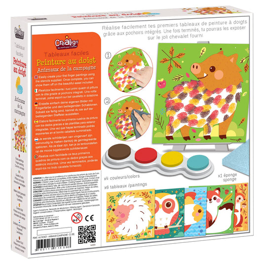 'Animals in the Country' Finger Painting Kit