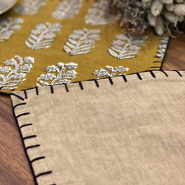 Set of 4 Beige Linen Placemats