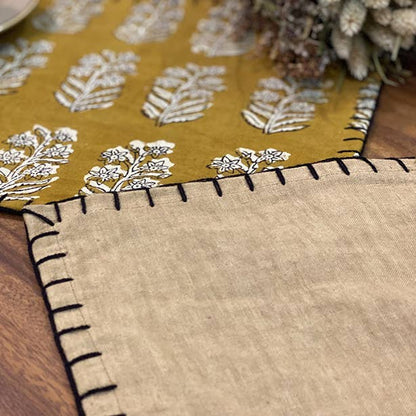 Set of 4 Beige Linen Placemats