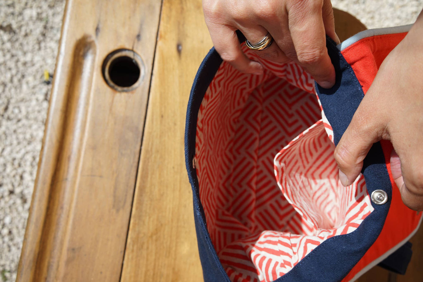 Children's Backpack - Red/Navy