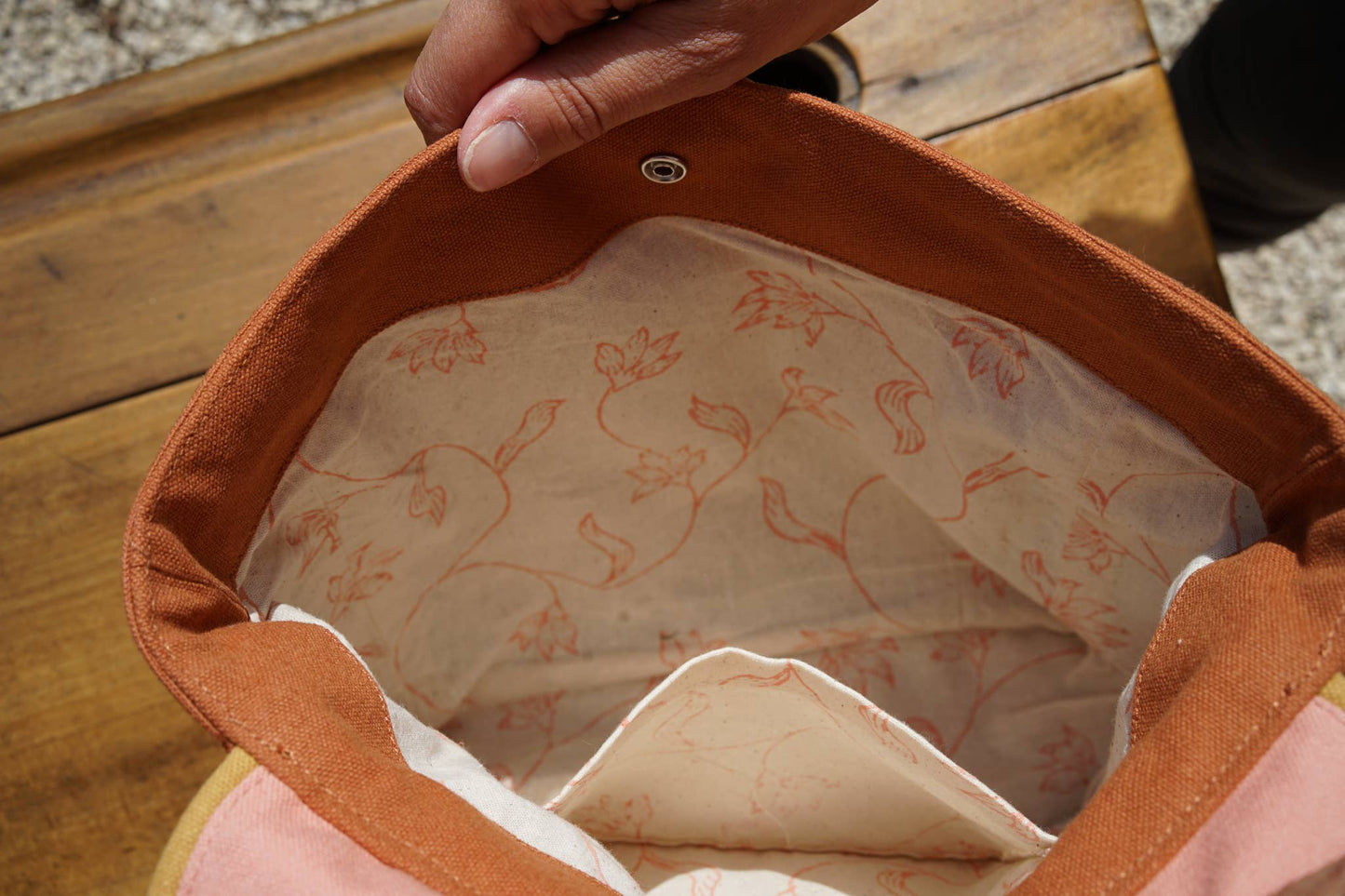 Children's Backpack - Pink/Ocre