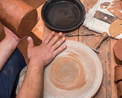 Large Ceramic Candle - Blue