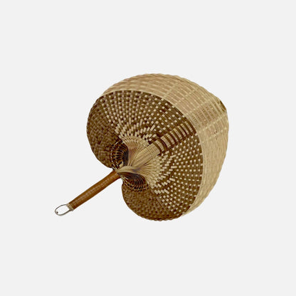 Woven Brown & Natural Fan
