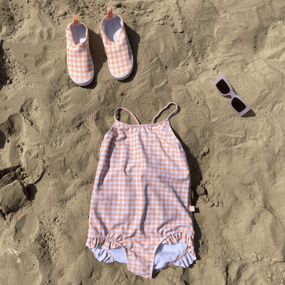 Apricot Vichy Girls Swimsuit