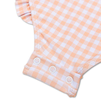 Apricot Vichy Girls Swimsuit