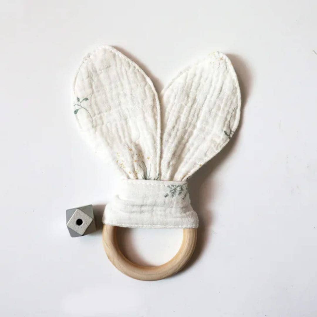 Organic Cotton Teether: Printed