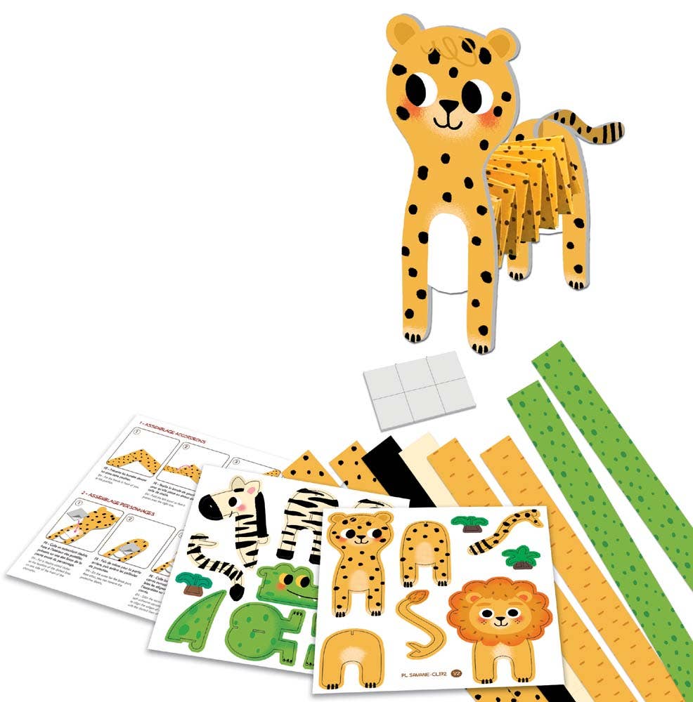 'Savannah Animals' Accordion Kit